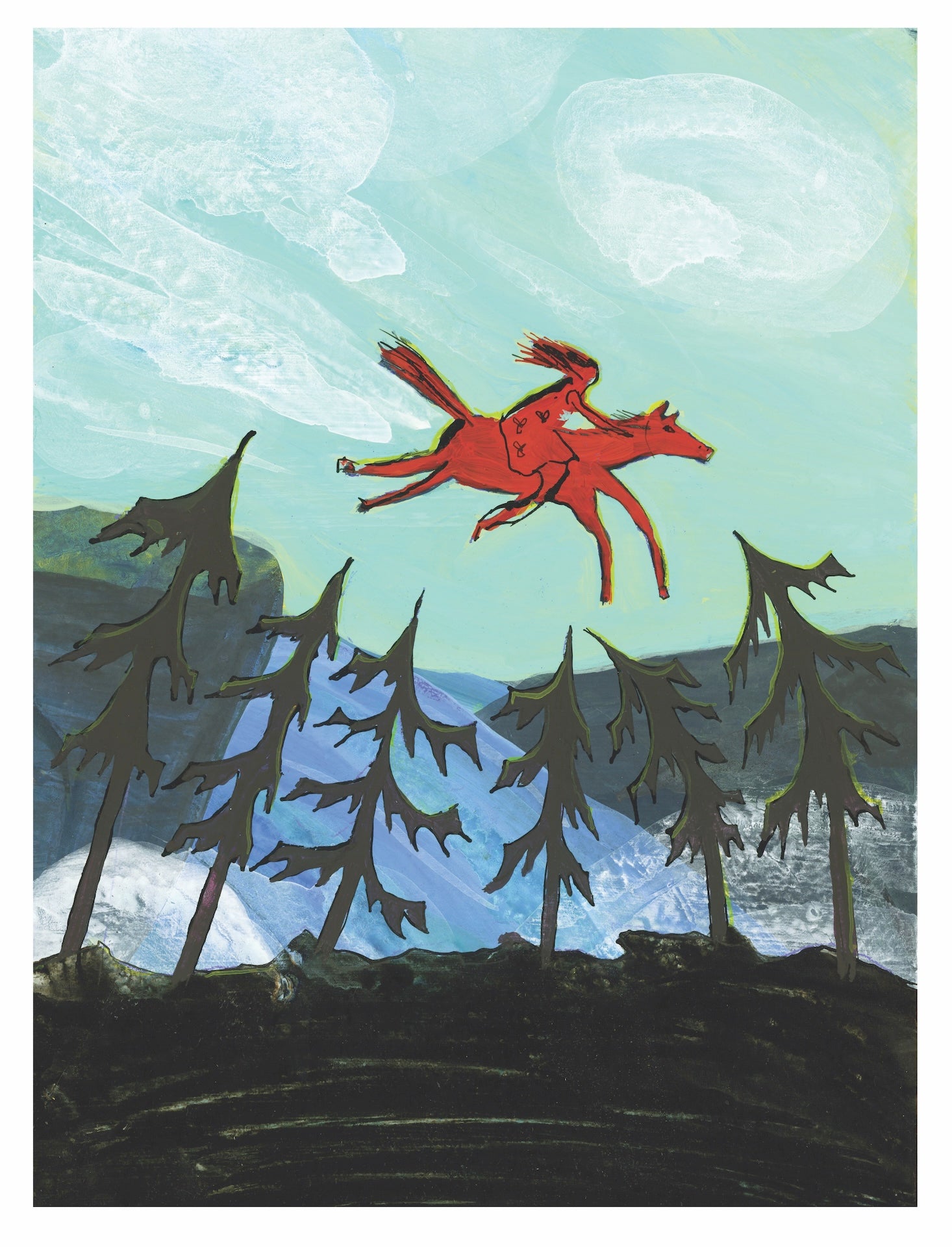 Matt James - Red horse - 25th Anniversary Limited Edition Prints