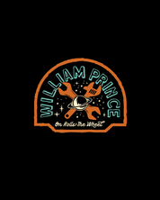 "On Rolls the Wheel" Puffed Print T-Shirt